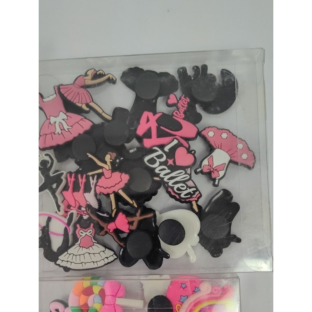 3 Packages Of Colorful Shoe Charms - Picture 3 of 5